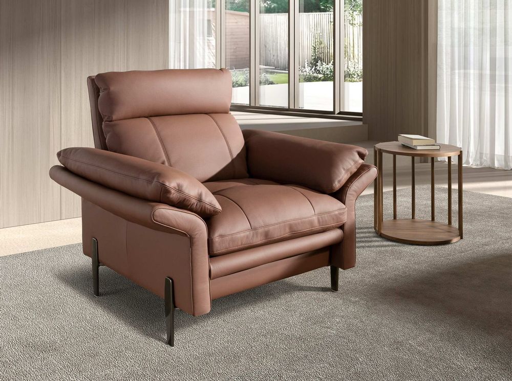 Fauteuils - Fauteuil en cuir marron - ANGEL CERDÁ