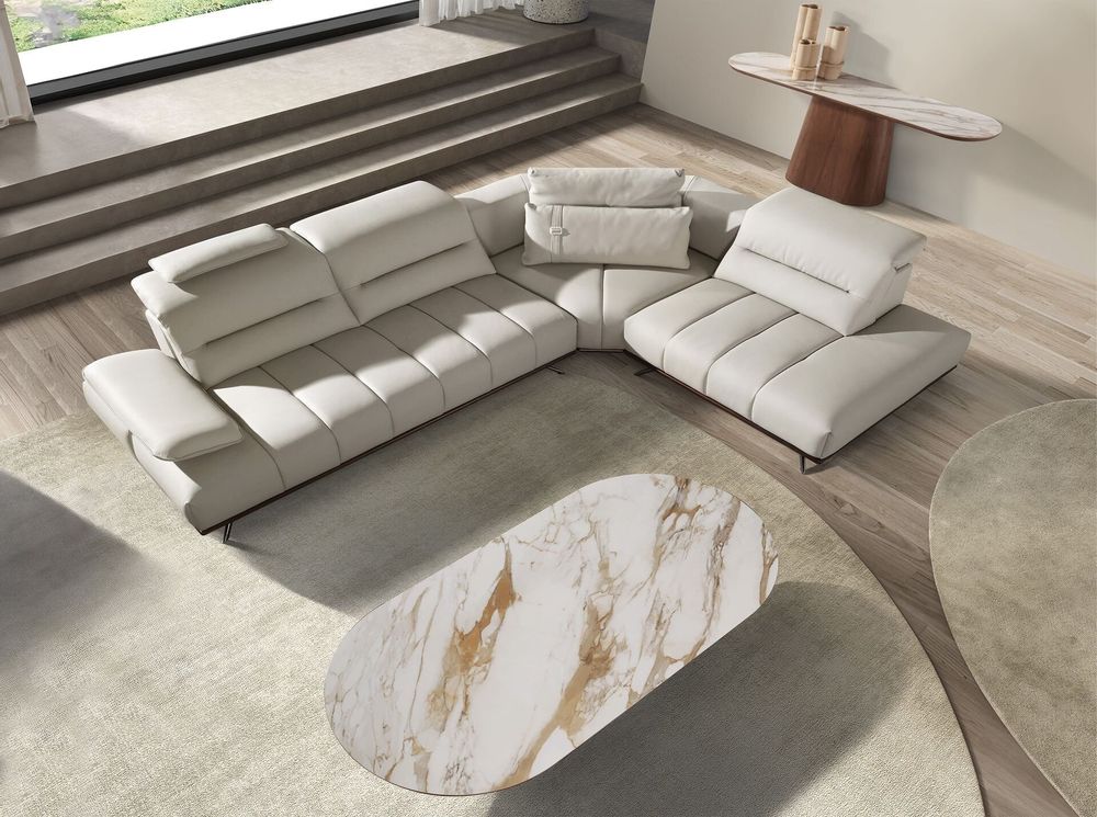Consoles - Table console ovale demi-ronde en porcelaine et noyer - ANGEL CERDÁ
