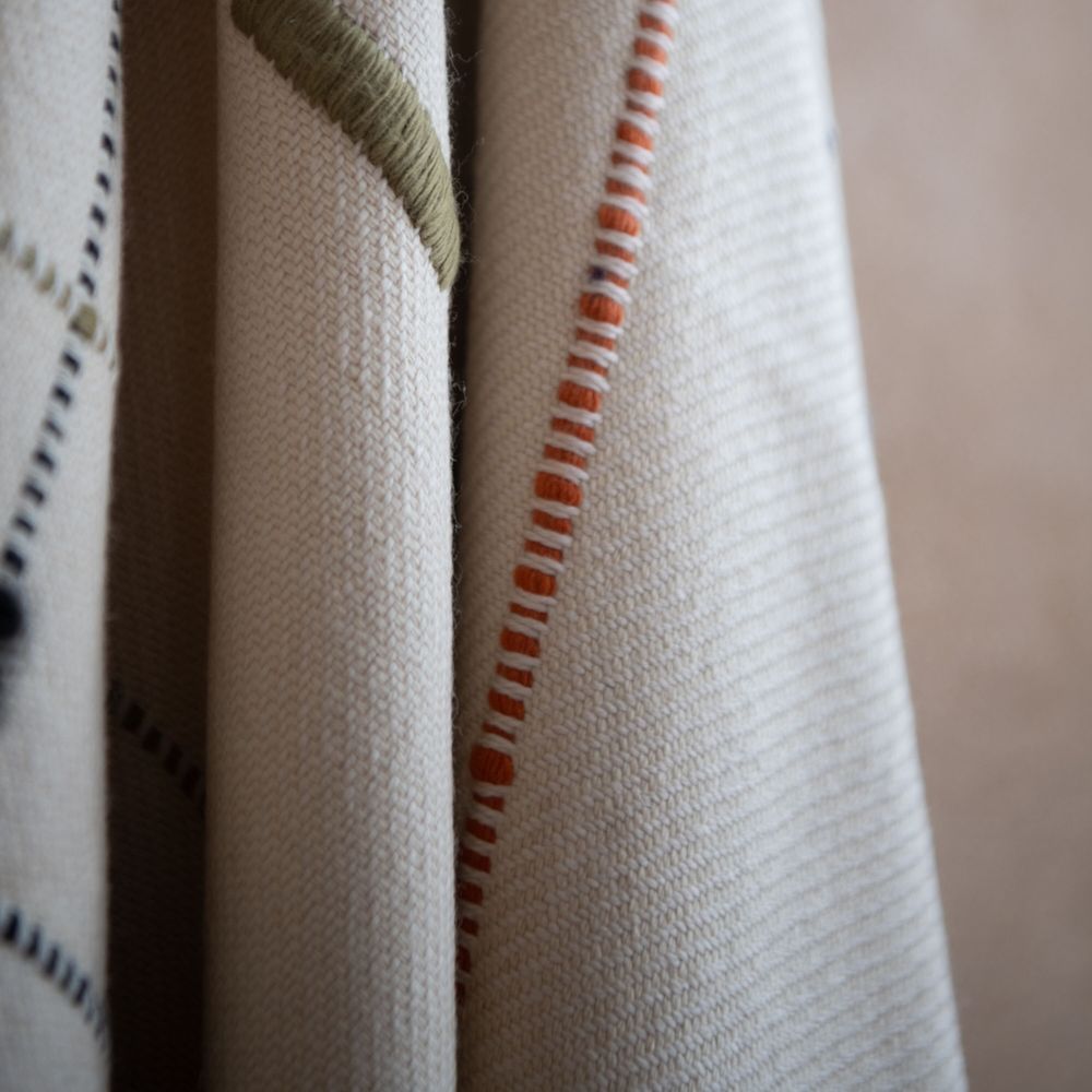 Throw blankets - NAGA PLAID COLLECTION HAND-WOVEN HIMALAYAN MERINO WOOL - MILLE ET CLAIRE
