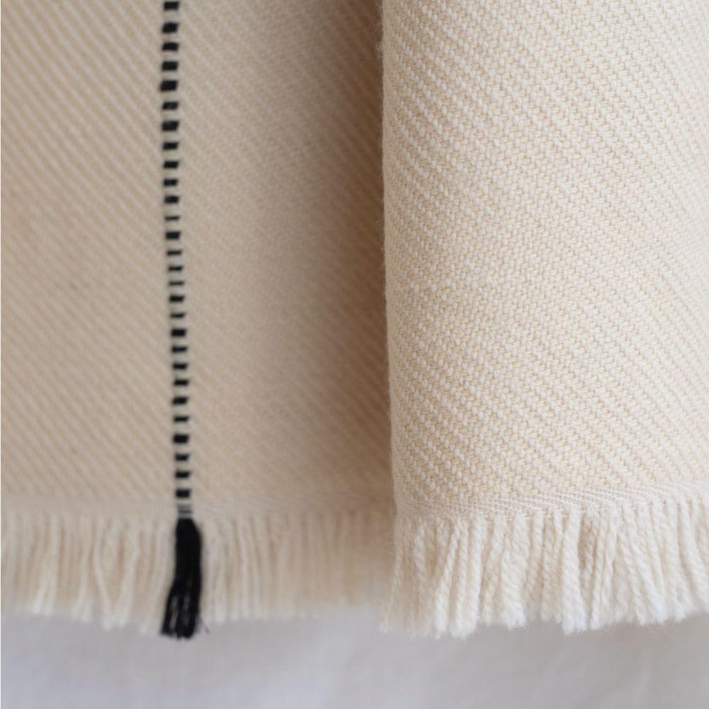 Throw blankets - NAGA PLAID COLLECTION HAND-WOVEN HIMALAYAN MERINO WOOL - MILLE ET CLAIRE