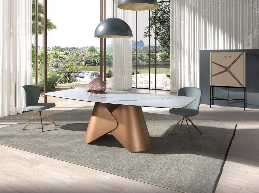 Sideboards - High sideboard leather, walnut and black steel - ANGEL CERDÁ