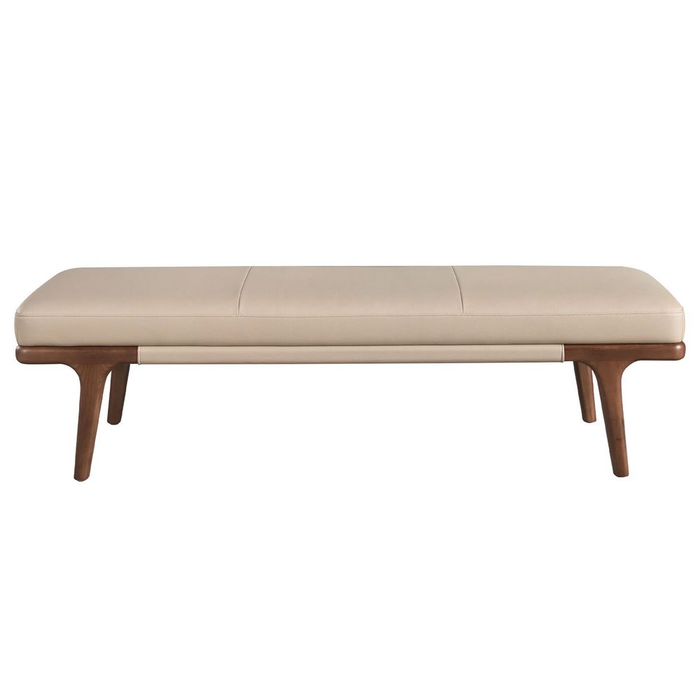 Bancs - Banc en simili cuir vison - ANGEL CERDÁ