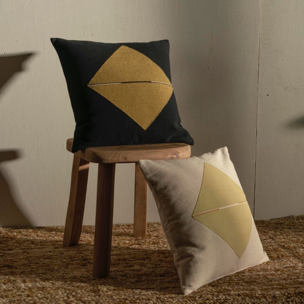 Fabric cushions - NAGA & ORIGAMI ORGANIC COTTON CUSHION COLLECTION - MILLE ET CLAIRE