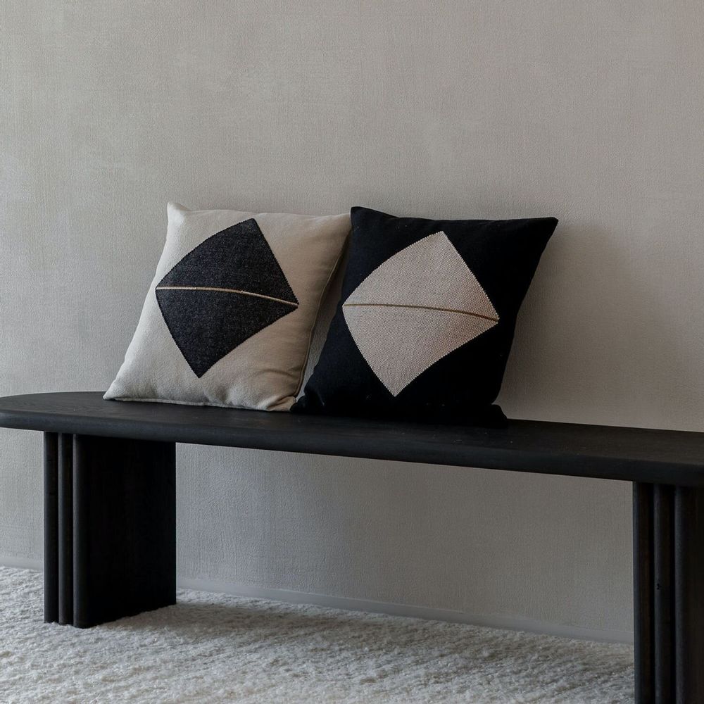 Fabric cushions - NAGA & ORIGAMI ORGANIC COTTON CUSHION COLLECTION - MILLE ET CLAIRE