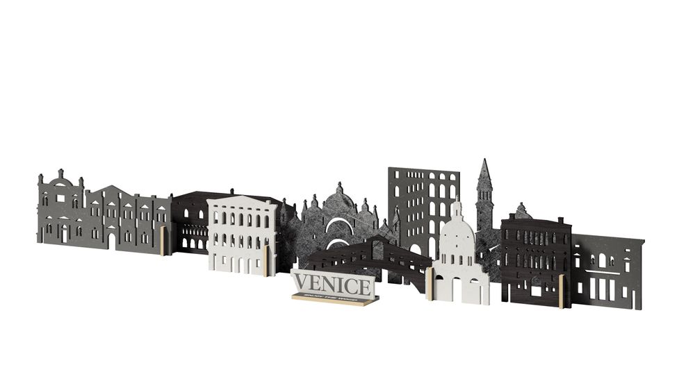 Customizable objects - Wooden DIY Memory City Kit - ENJOY THE WOOD