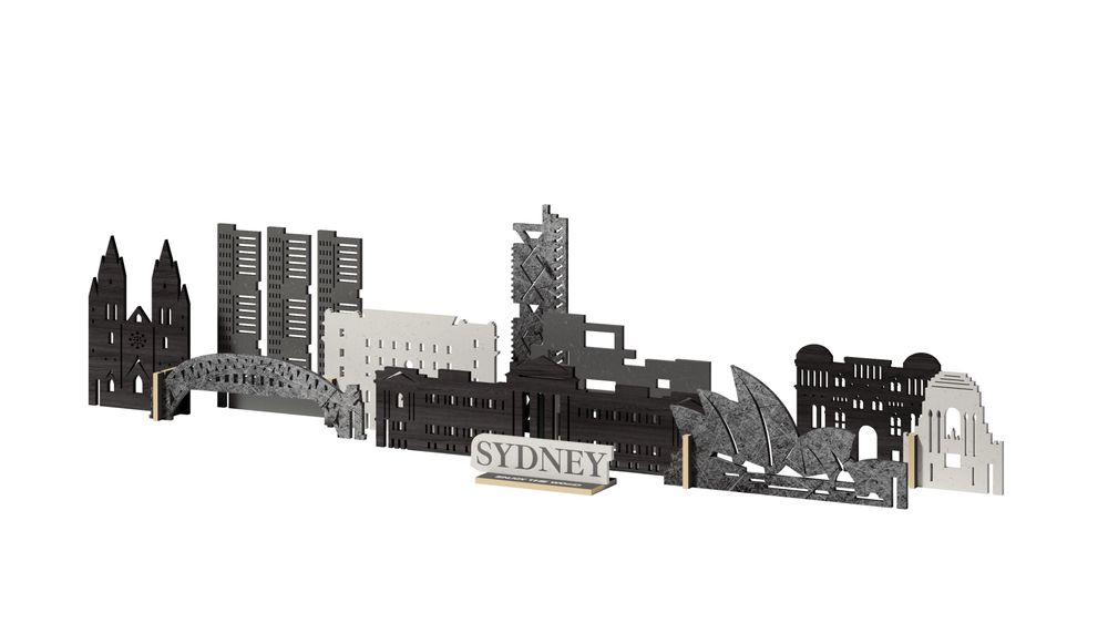 Customizable objects - Wooden DIY Memory City Kit - ENJOY THE WOOD