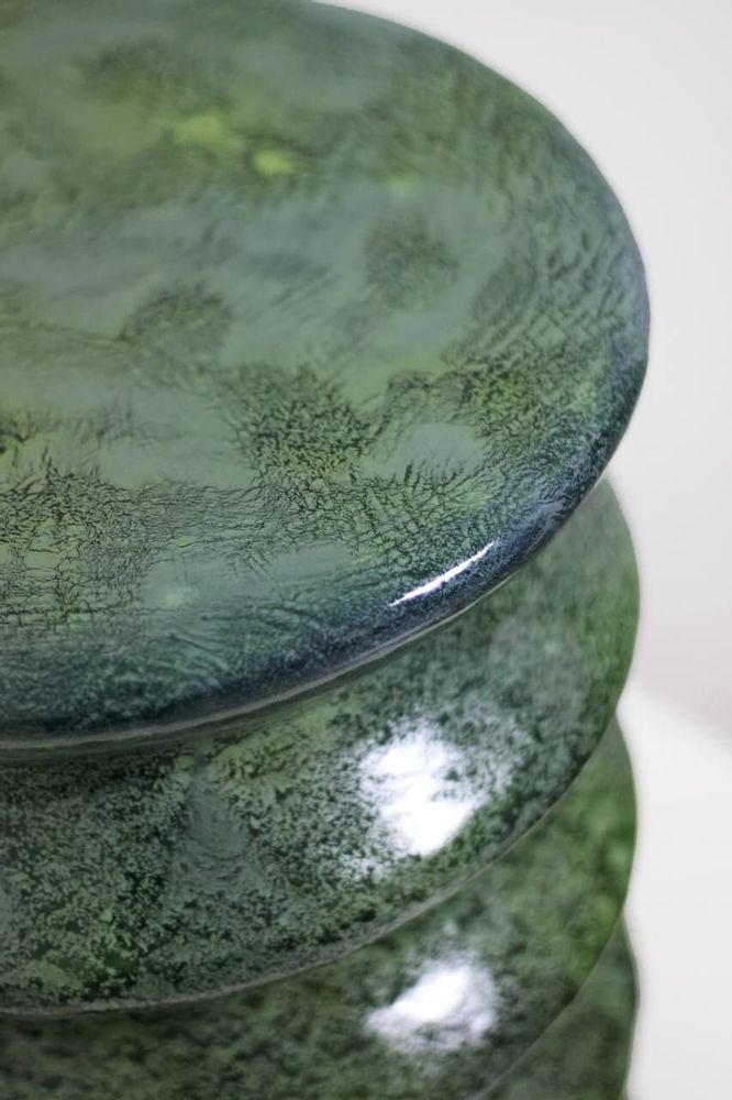 Tables de nuit - Table basse-tabouret en céramique CHORNOHORA - GALERIE SANA MOREAU