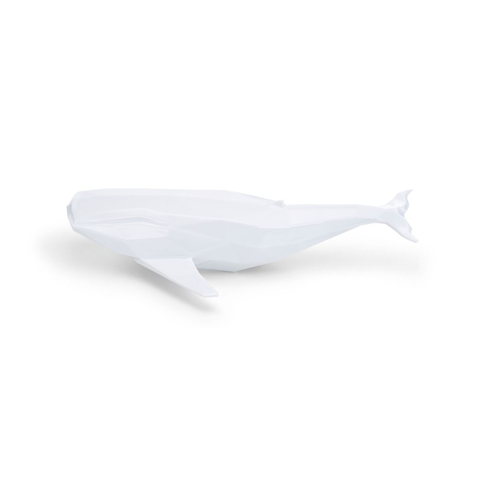 Sculptures, statuettes and miniatures - Porcelain Whale Sculpture – White - OCEANSTORE DESIGN