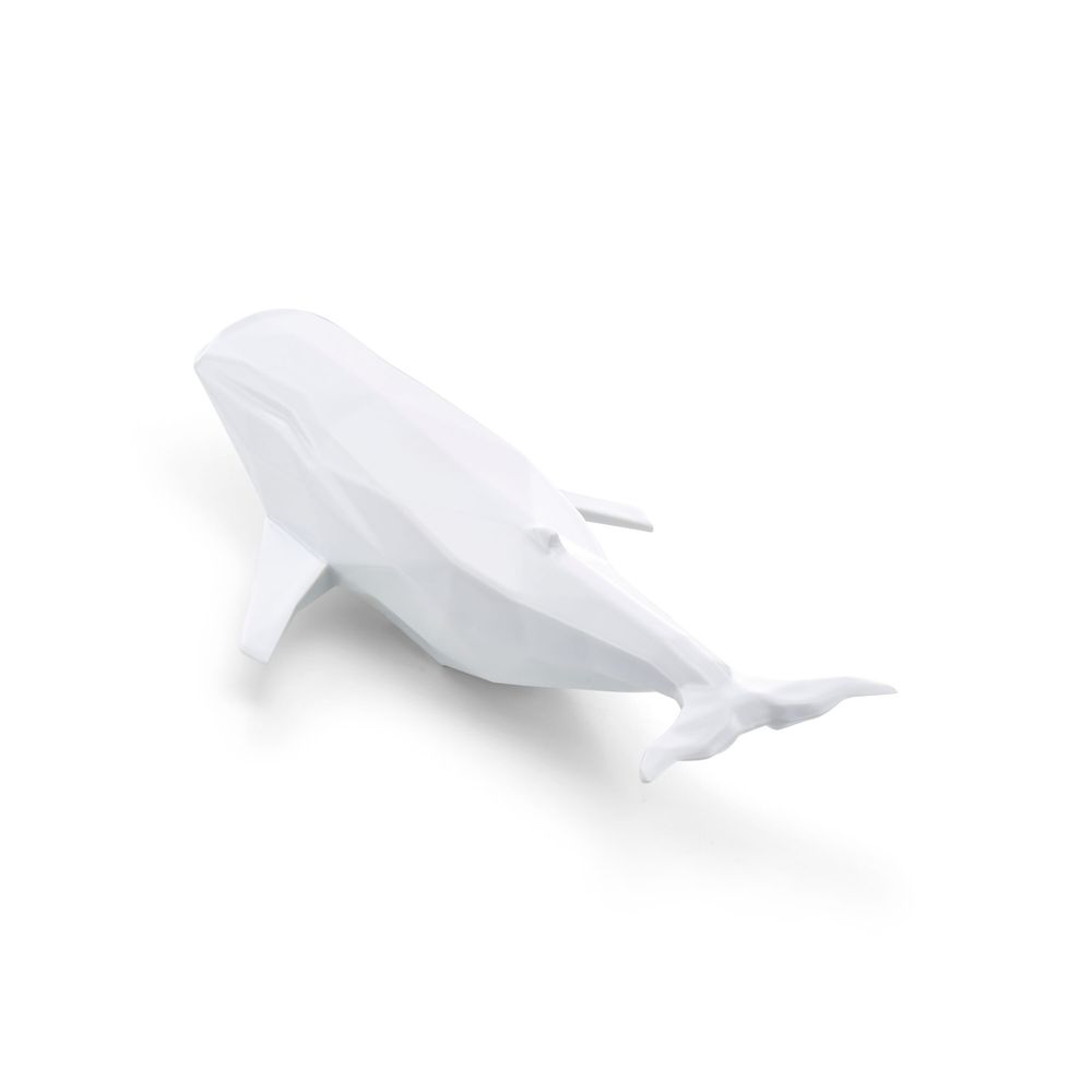 Sculptures, statuettes and miniatures - Porcelain Whale Sculpture – White - OCEANSTORE DESIGN