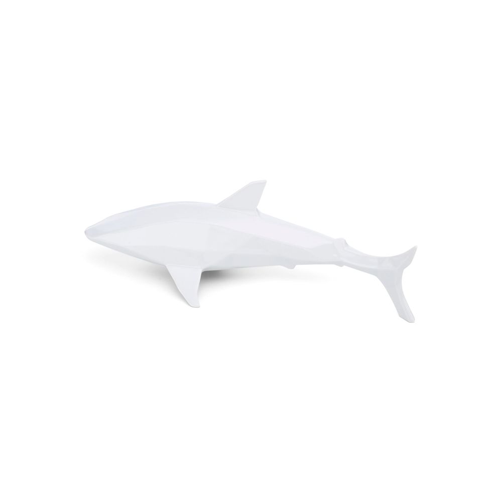 Office design and planning - Porcelain Shark Sculpture – White - OCEANSTORE DESIGN