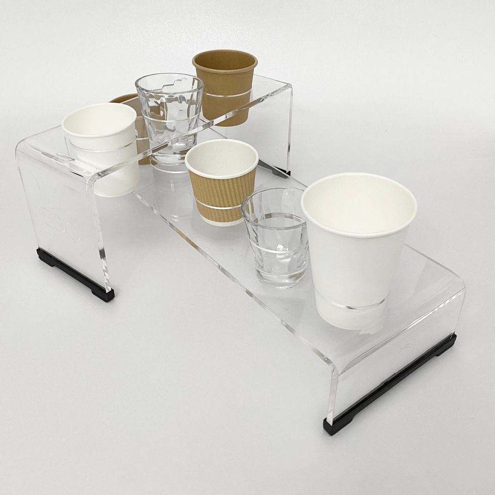 Accessoires thé et café - Deux plateaux pour 8 tasses ou verres à café - Missorium Duo - EGOUNDESIGN