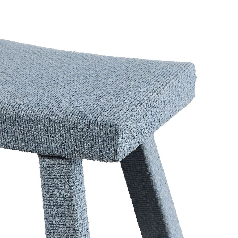 Stools - Poplar wood and MING fabric stool - CFOC