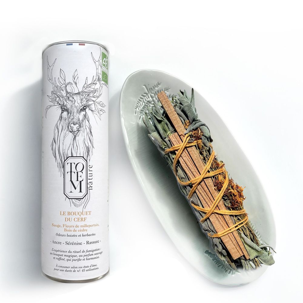 Gifts - French fumigation stick - Organic deer bouquet - TOTEM NATURE