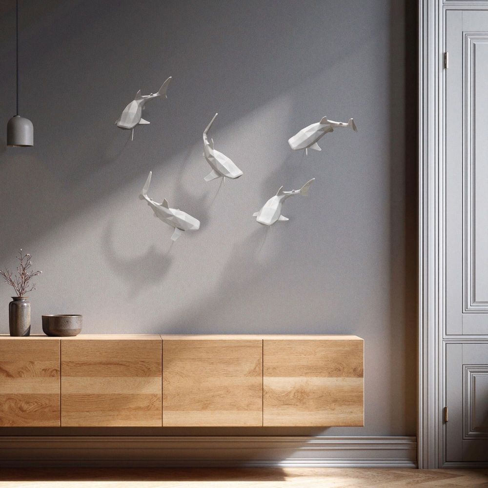 Objets design - Sculpture en porcelaine – Requin-Baleine Blanc - OCEANSTORE DESIGN