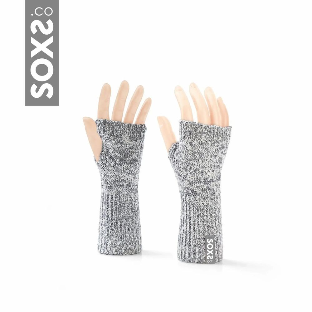 Socks - Originals, hand warmer, grey wool, glacier grey, one size - SOXS.CO