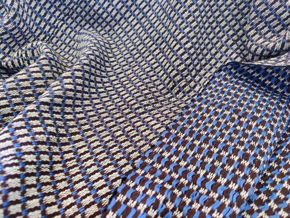 Plaids - Couverture tissée à la main | Ability Skyblue Brown | Plaid | Kente - SOLOKO