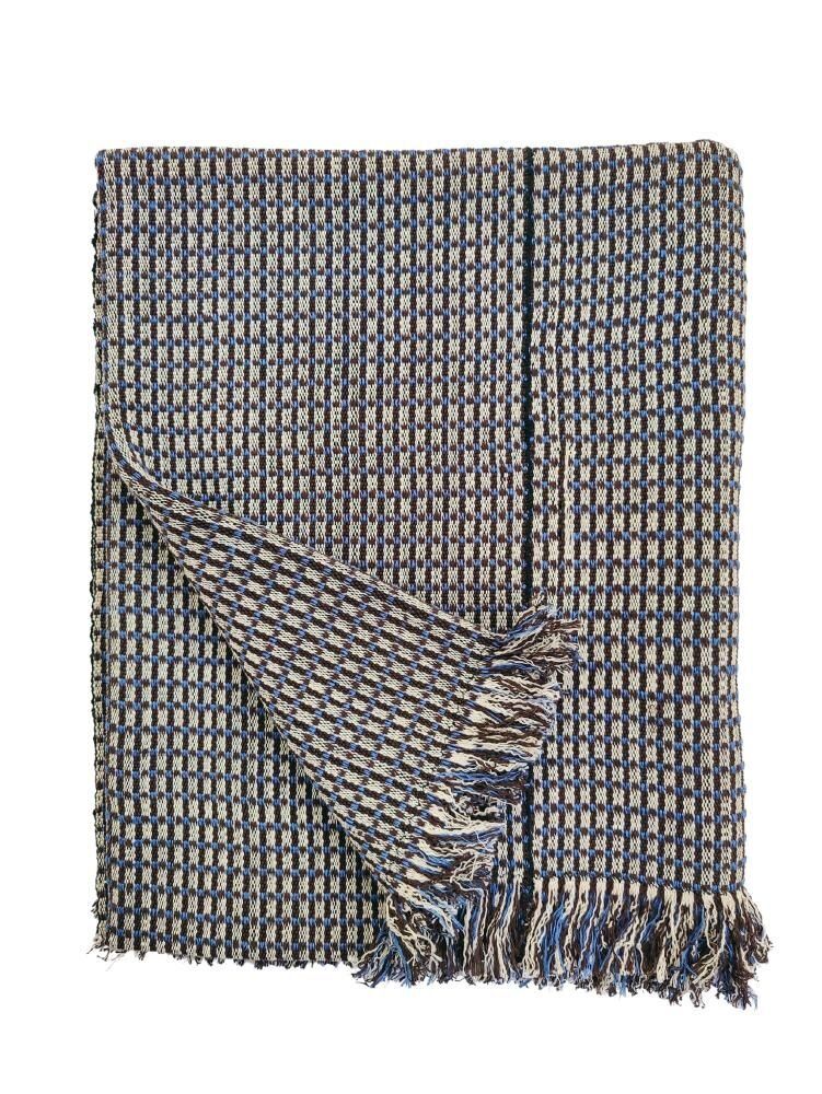 Plaids - Couverture tissée à la main | Ability Skyblue Brown | Plaid | Kente - SOLOKO