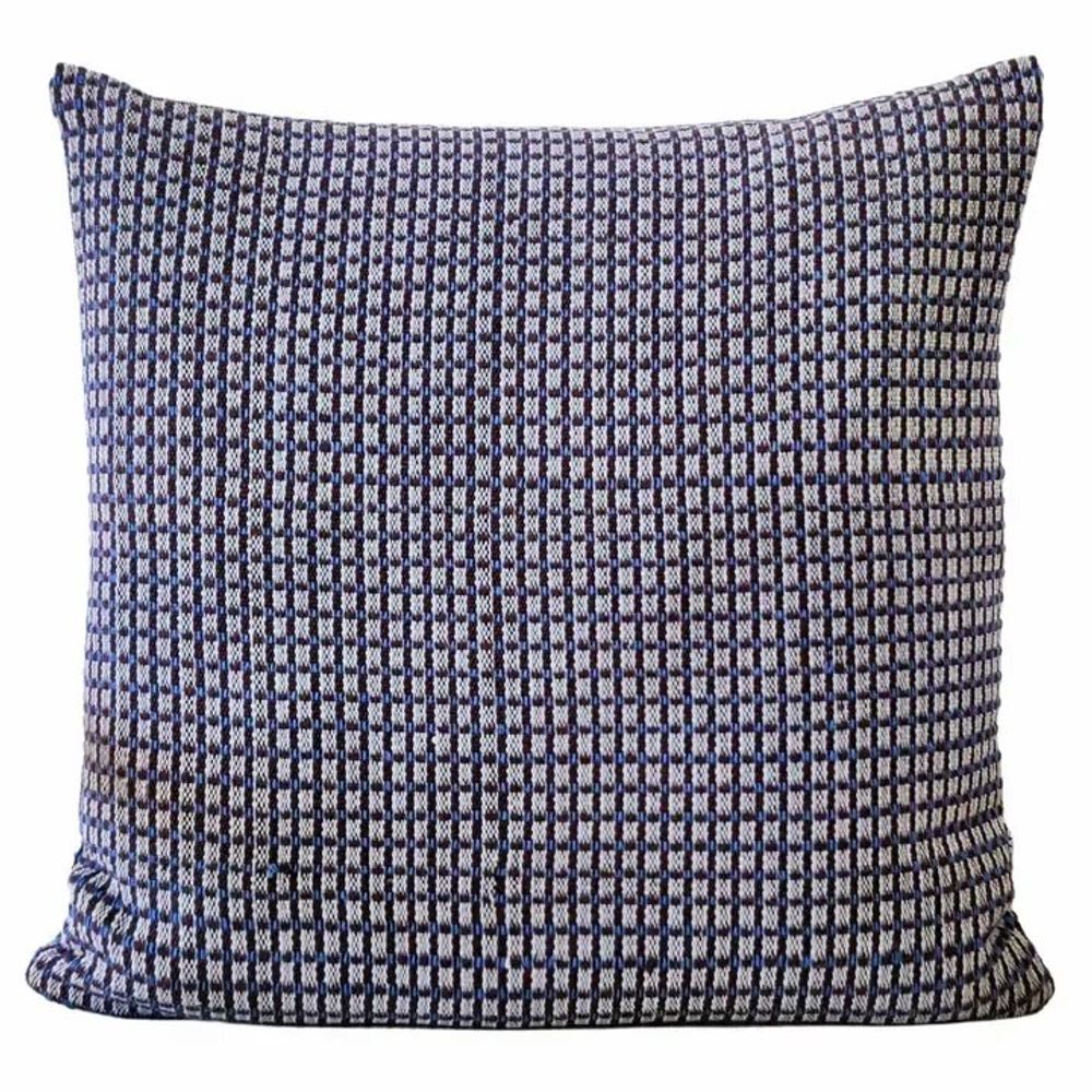 Coussins textile - Housse de coussin tissée à la main | Ability skyblue brown - SOLOKO