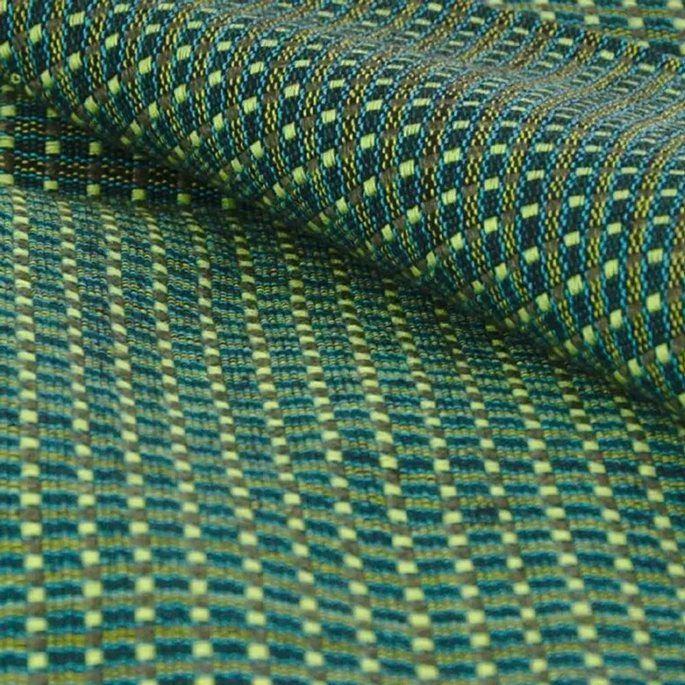 Coussins textile - Housse de coussin tissée à la main | Ability vert, turquoise - SOLOKO