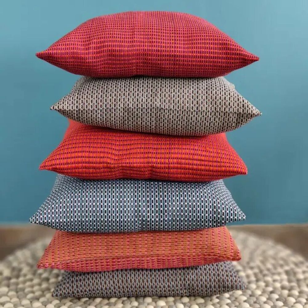 Coussins textile - Housse de coussin tissée à la main | Ability rose, orange et rouge - SOLOKO
