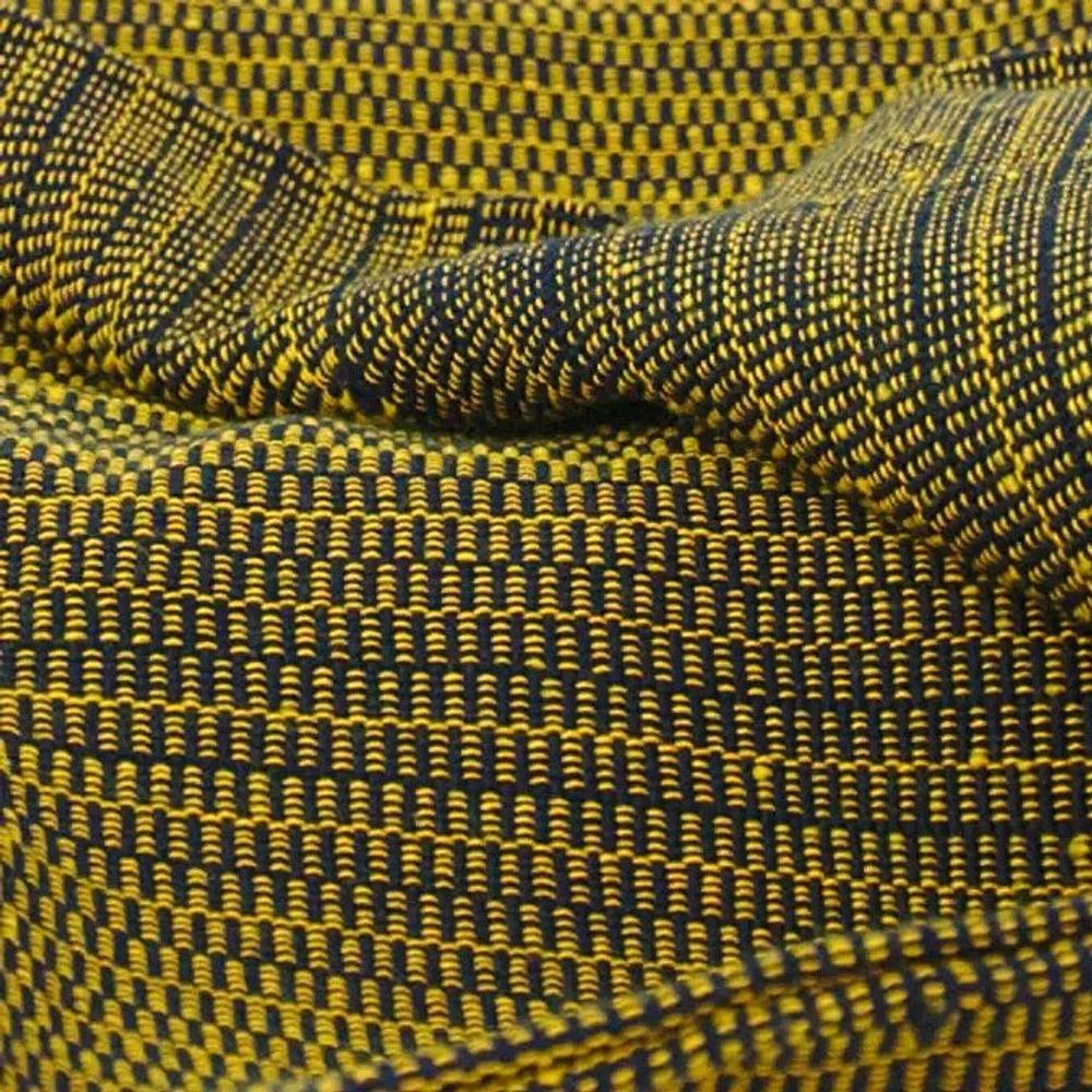 Coussins textile - Housse de coussin tissée à la main | Two is One bleu jaune - SOLOKO