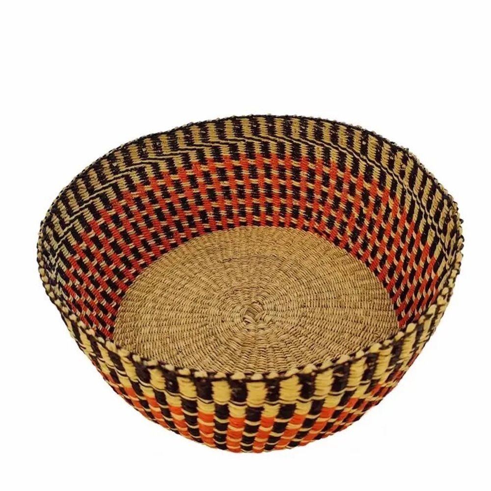 Corbeilles - Venyo High - Panier de table tissé | Panier à fruits + à pain | Rouge - SOLOKO