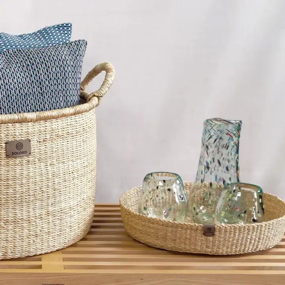 Corbeilles - Venyo Low - Panier de table | Plateau & panier de service | Nature - SOLOKO