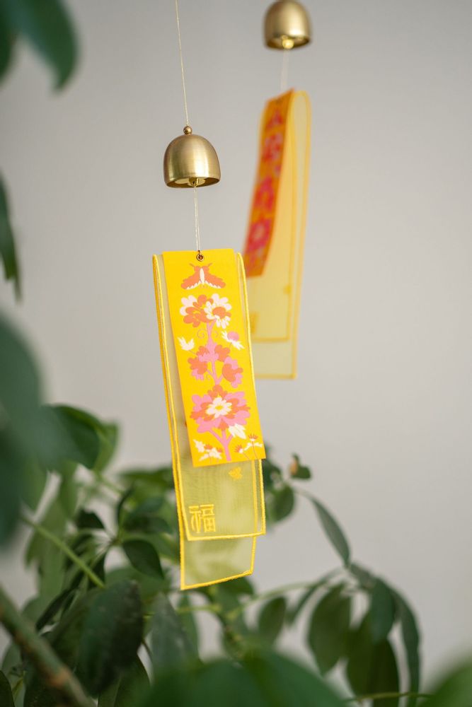 Objets design - [LEEGAMGAK] Carillon à vent - Papillon et pivoine - SEOUL DESIGN FOUNDATION
