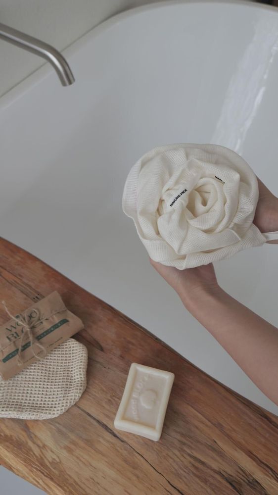 Bath towels - [Dia Lento] Wrinkled Ramie Shower Towel - SEOUL DESIGN FOUNDATION