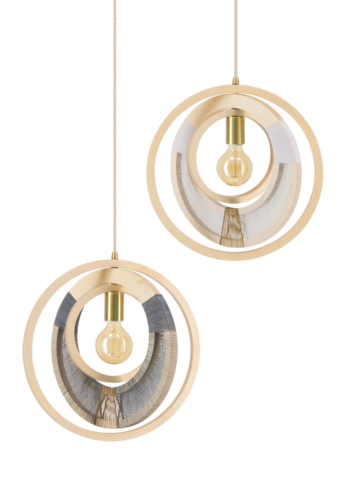 Suspensions - Pendentif en anneau tissé - MODERN GESTURE DESIGNS