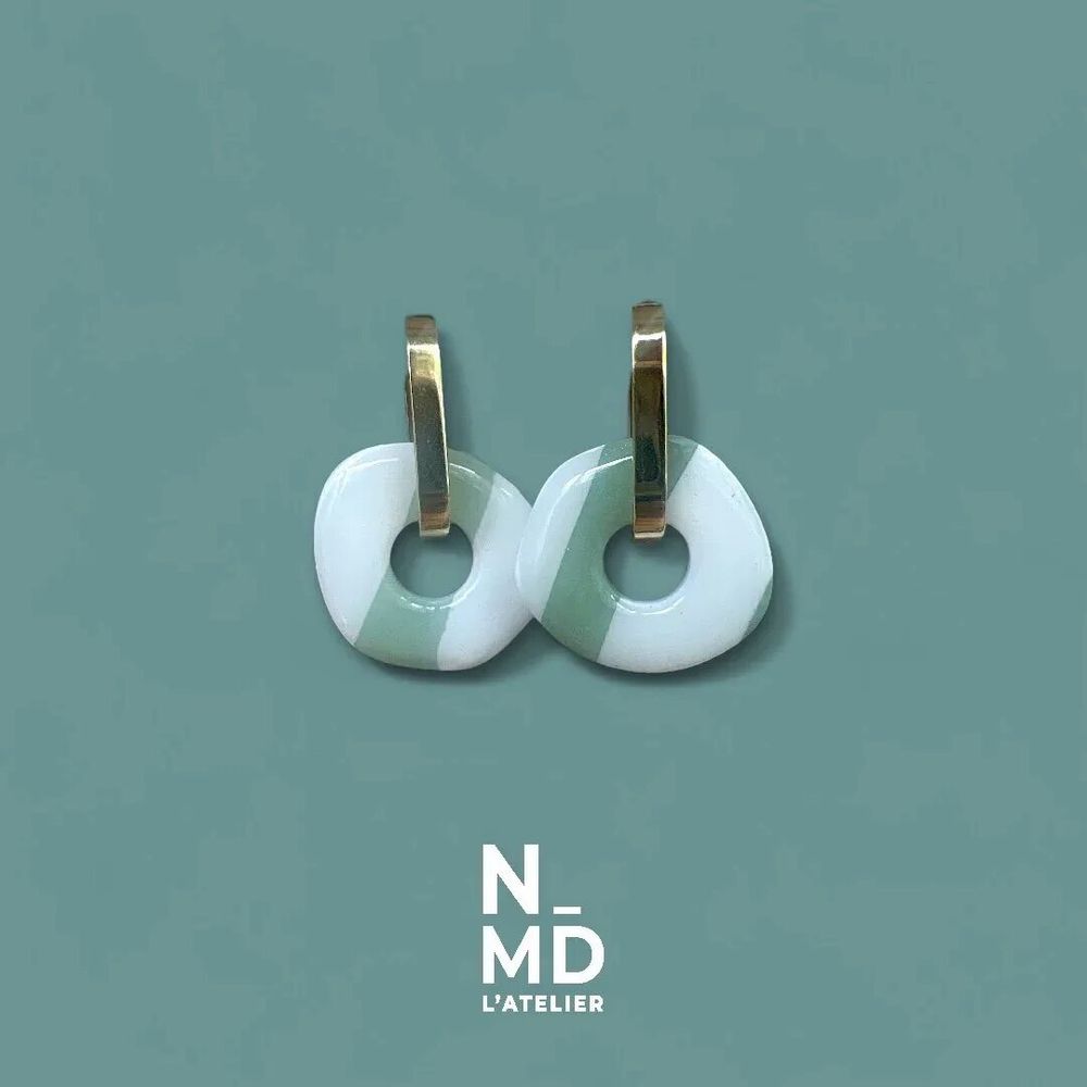 Cadeaux - Créoles rayées - NMD, L'ATELIER