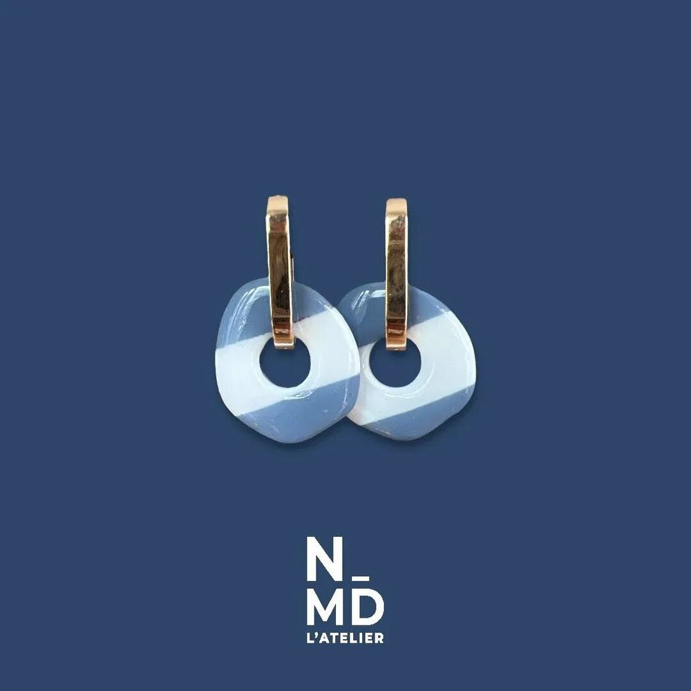 Cadeaux - Créoles rayées - NMD, L'ATELIER