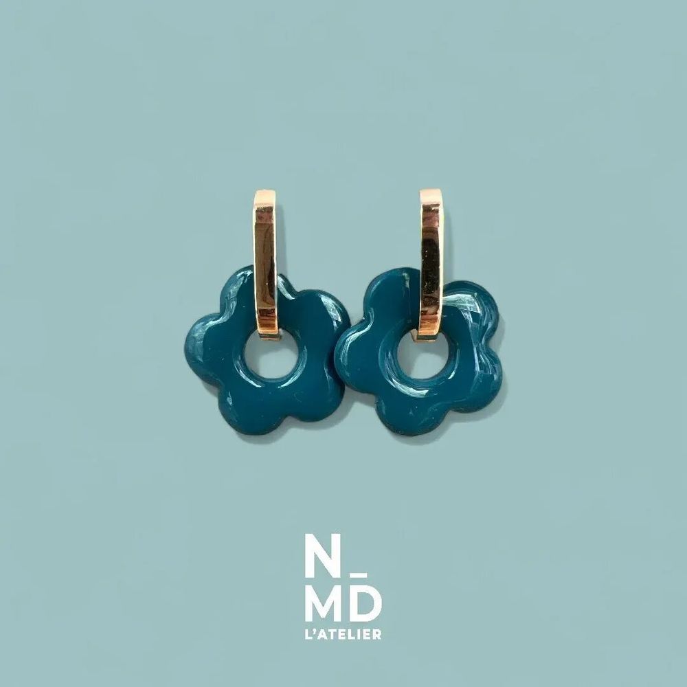 Jewelry - Flower hoop earrings - NMD, L'ATELIER