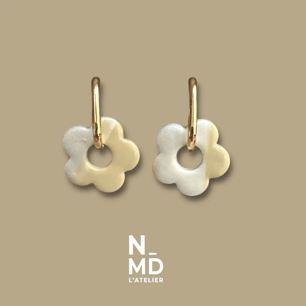 Jewelry - Flower hoop earrings - NMD, L'ATELIER