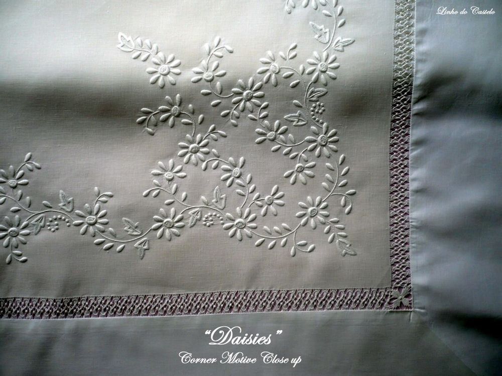 Linge de lit - MARGUERITES - LINHO DO CASTELO - LIN DE CHATEAU