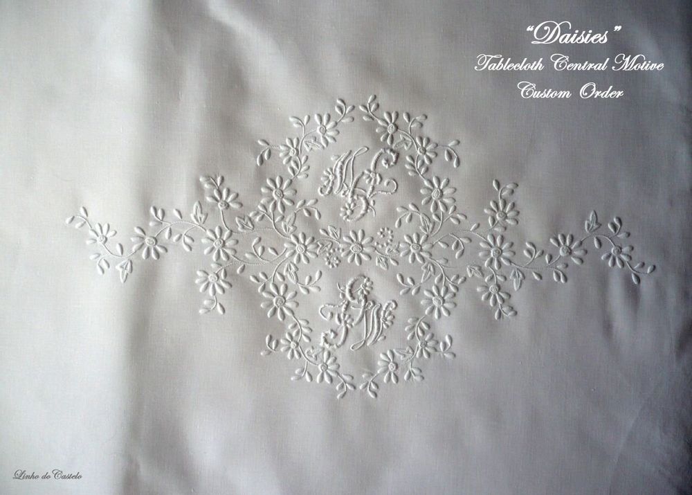 Linge de lit - MARGUERITES - LINHO DO CASTELO - LIN DE CHATEAU