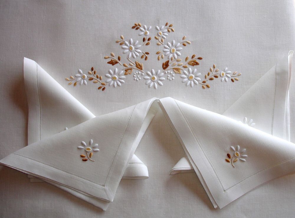 Linge de lit - MARGUERITES - LINHO DO CASTELO - LIN DE CHATEAU