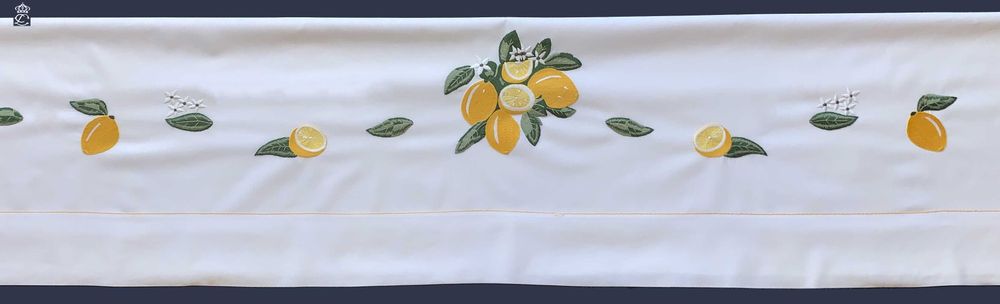 Linge de lit - CITRONS - LINHO DO CASTELO - LIN DE CHATEAU