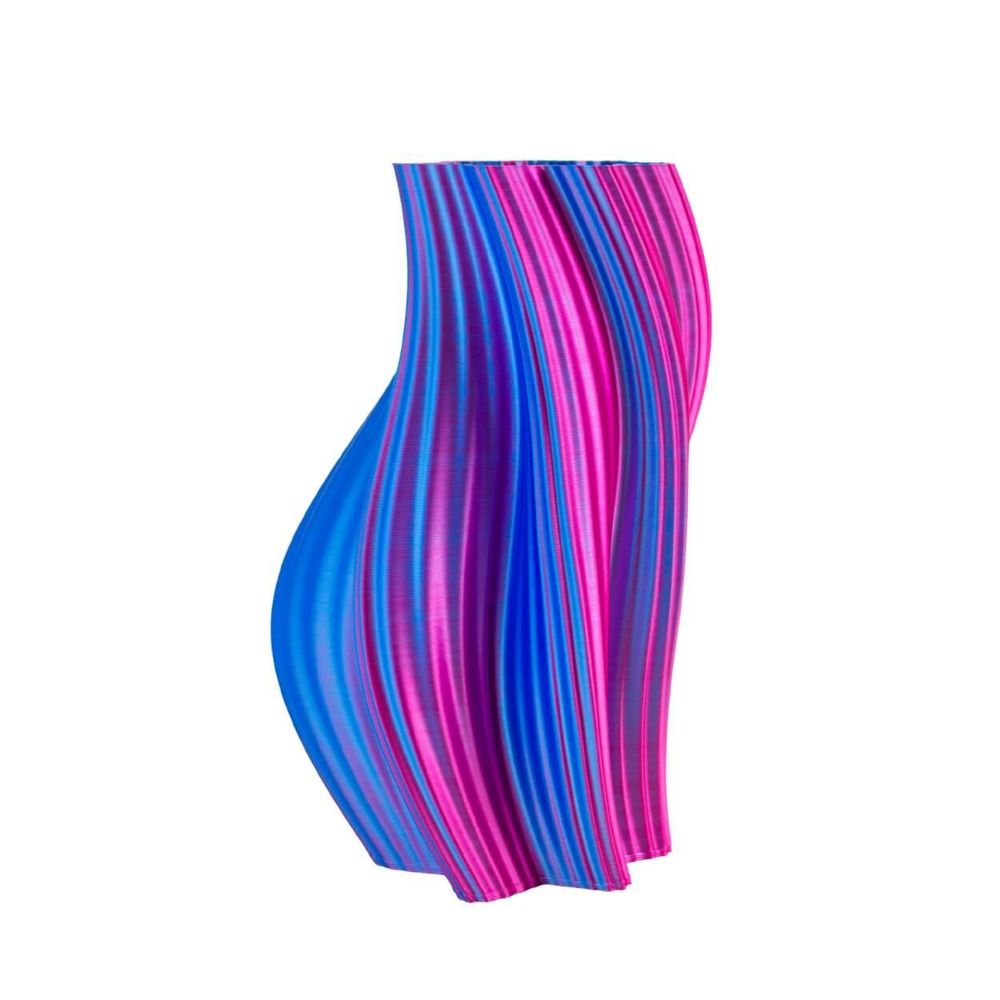 Aménagements pour bureau - Vase "Heat wave" | multicolore, rose et bleu - AUURA