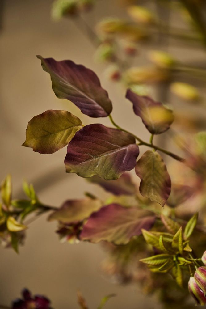 Décorations florales - Mélange de fleurs artificielles bordeaux captivant - SILK-KA BV