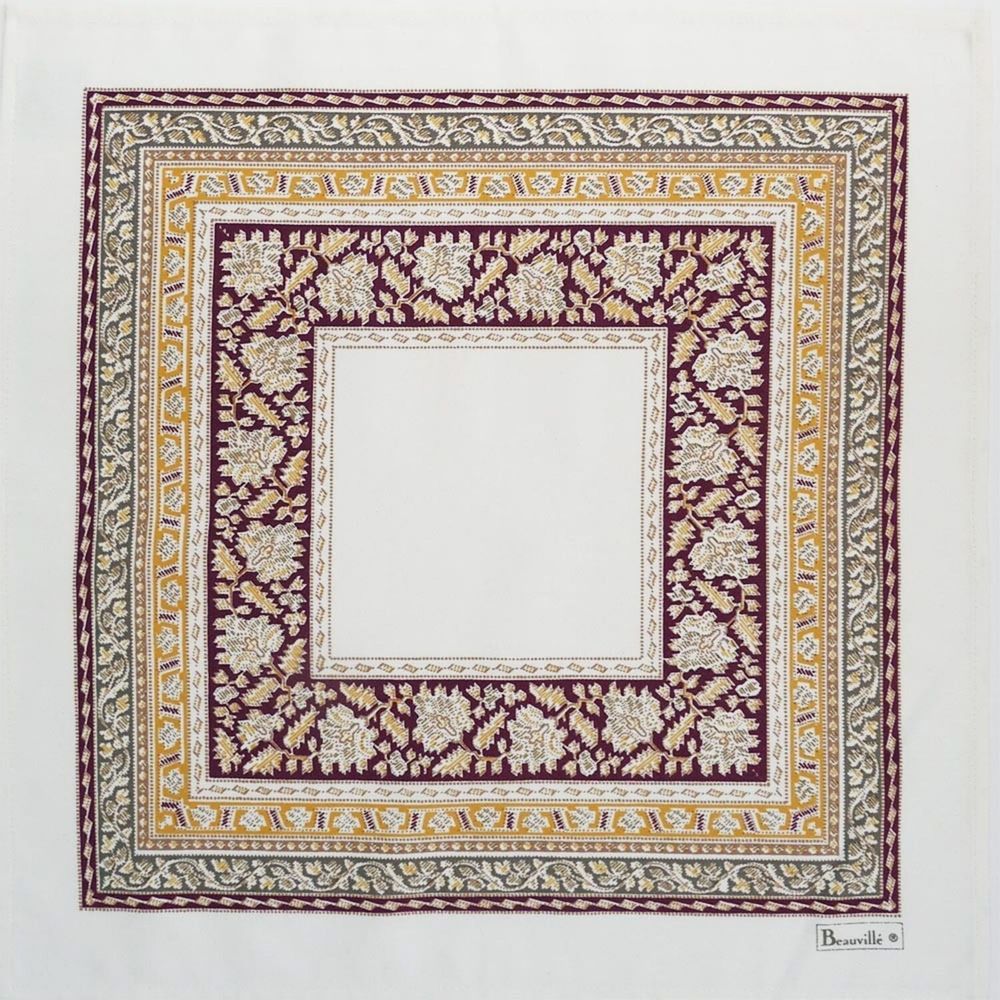 Linge de table textile - Serviette Feuilles de vigne - BEAUVILLÉ
