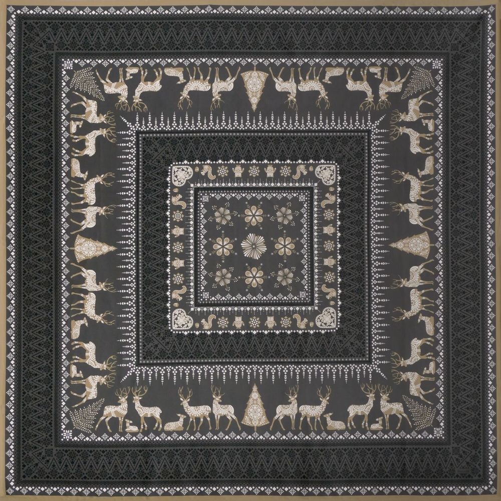 Table linen - Tablecloth - Winter stroll - BEAUVILLÉ