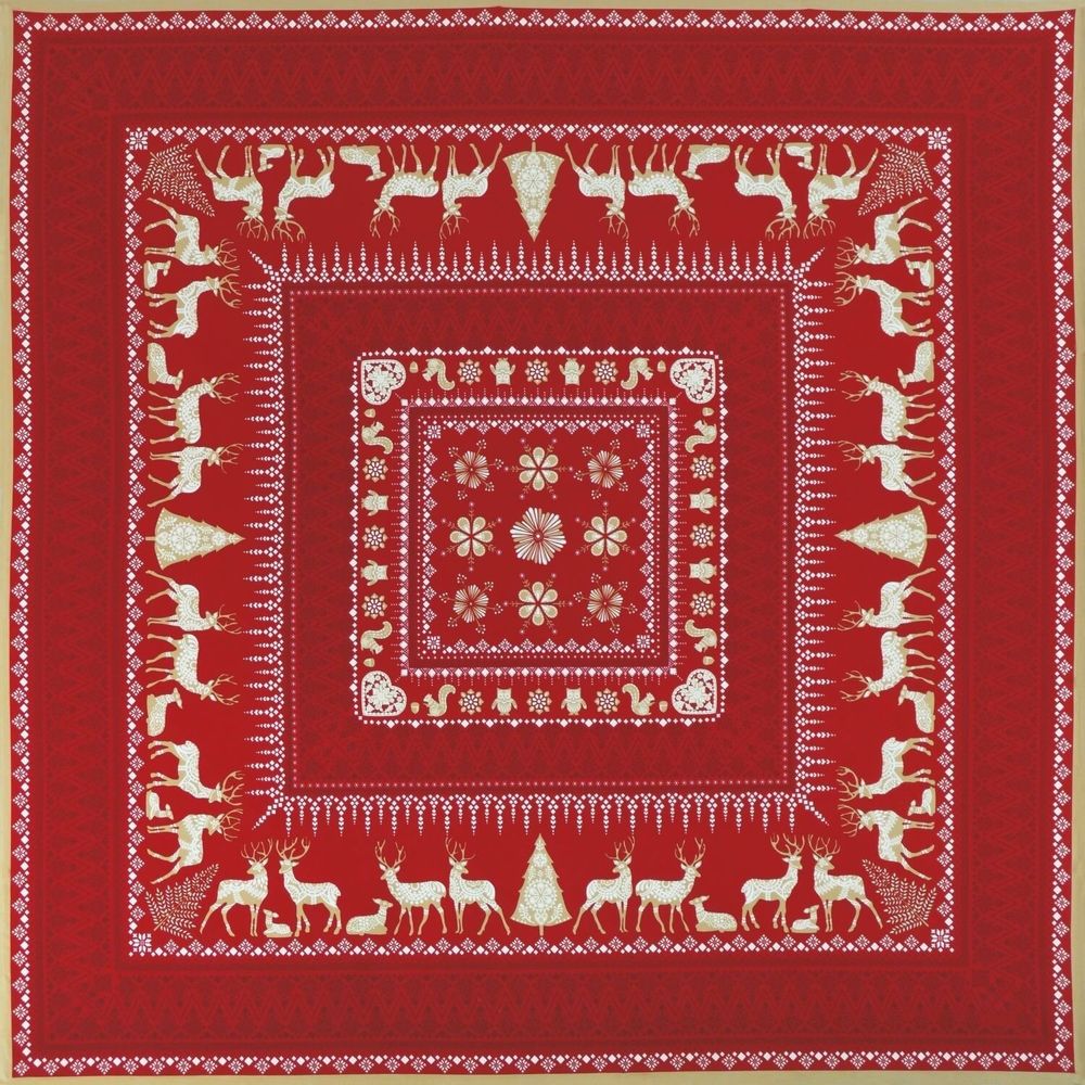 Table linen - Tablecloth - Winter stroll - BEAUVILLÉ