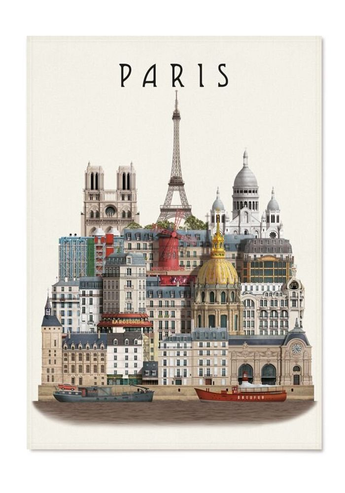 Dish towels - Paris tea towel - MARTIN SCHWARTZ