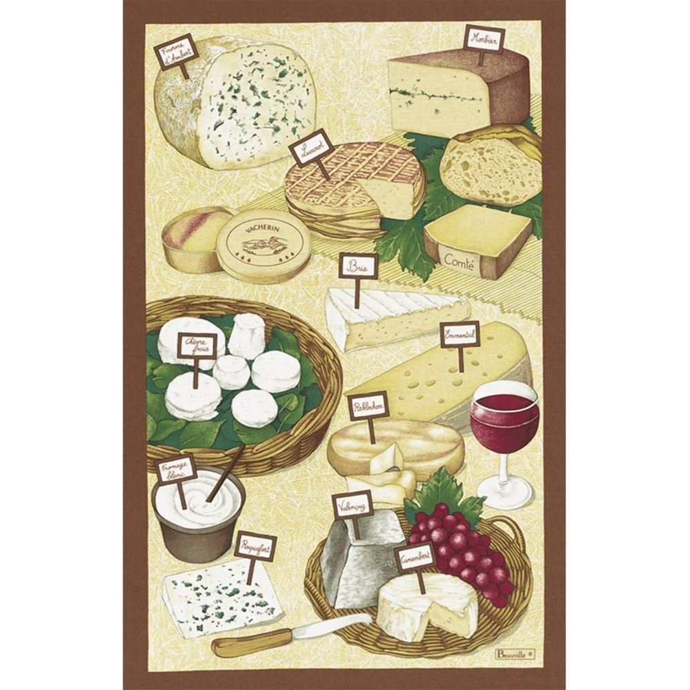 Kitchen linens - Cheese tea towel - BEAUVILLÉ