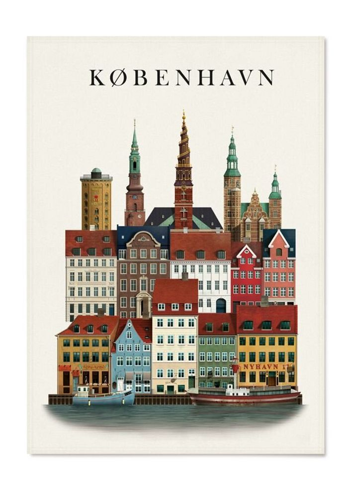 Dish towels - Copenhagen tea towel - MARTIN SCHWARTZ