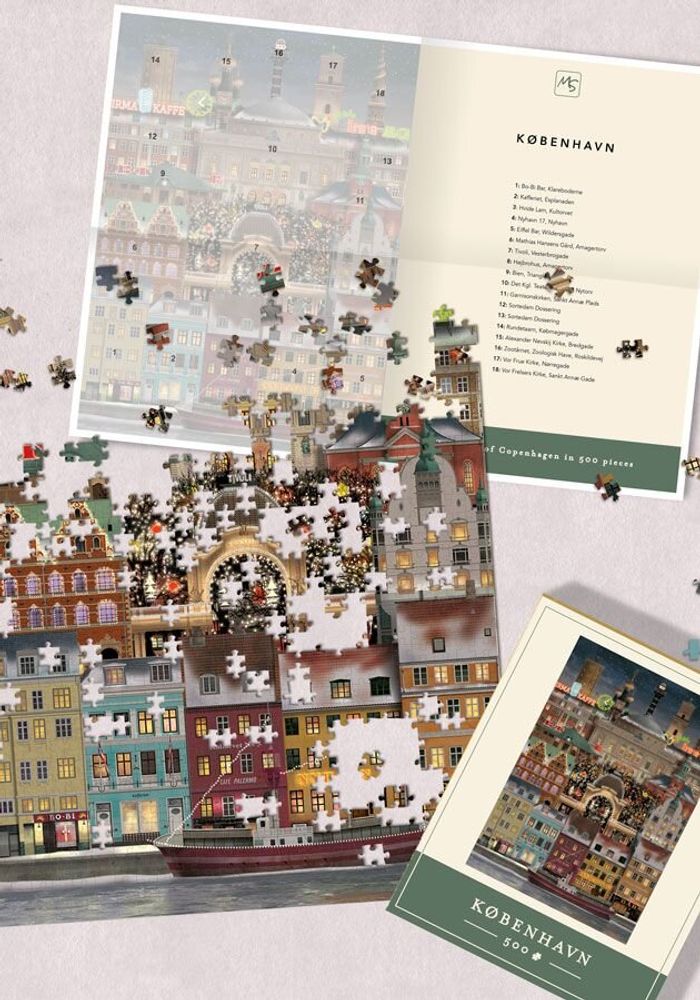 Children's games - Copenhagen jigsaw puzzle (500 pieces) - MARTIN SCHWARTZ