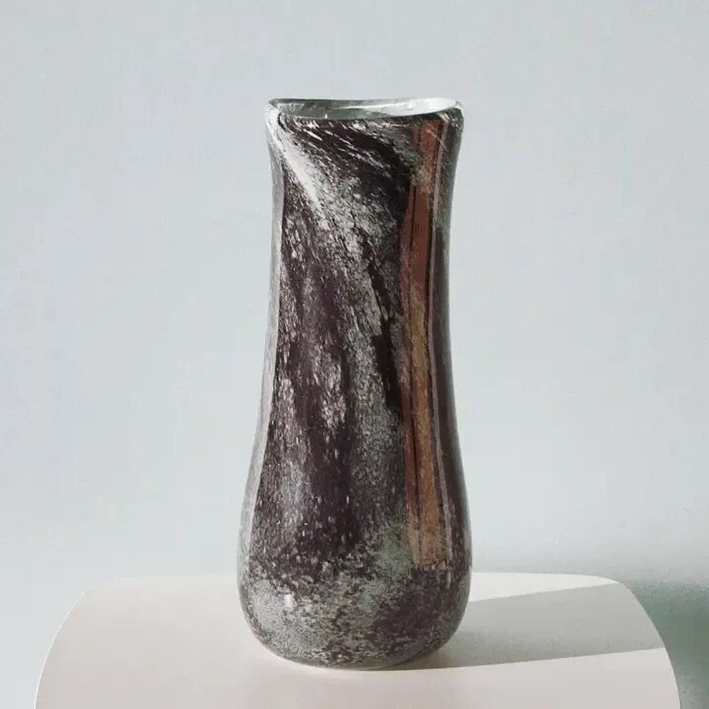 Vases - Glass Vase IRIS | Mouthblown | Recycled Glass | Black - SOLOKO