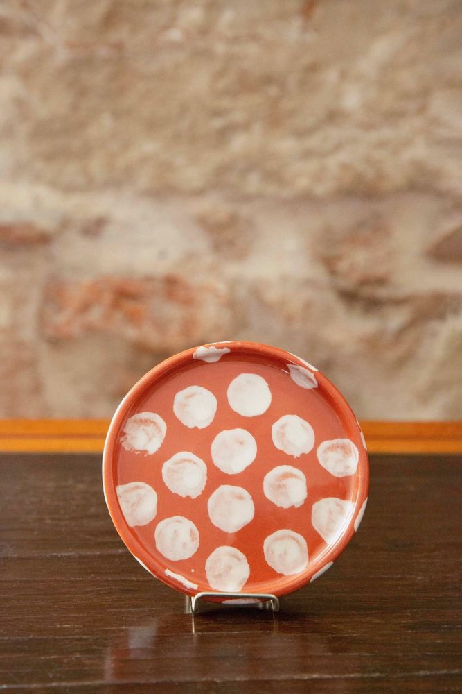 Assiettes au quotidien - Petite assiette ronde Anthologist Dot, 10 cm, argile rouge - ANTHOLOGIST