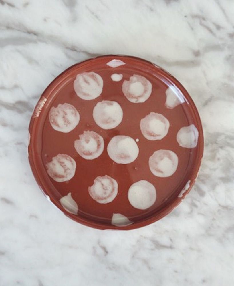 Assiettes au quotidien - Petite assiette ronde Anthologist Dot, 10 cm, argile rouge - ANTHOLOGIST